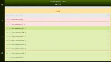 Capture d'écran de Bible Reading Schedule 10