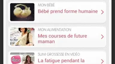 Capture d'écran de Ma grossesse 19