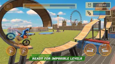 Capture d'écran de London City Motorbike Stunt Riding Simulator 4