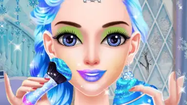 Capture d'écran de Ice Queen Makeup Dress Up 6