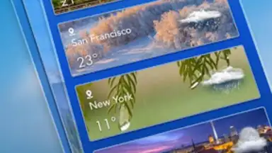 Capture d'écran de Local Weather Widget 6