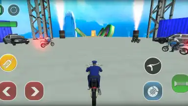 Capture d'écran de Police Bike Stunts Games 10