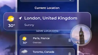 Capture d'écran de Live Weather Widget & Radar 14