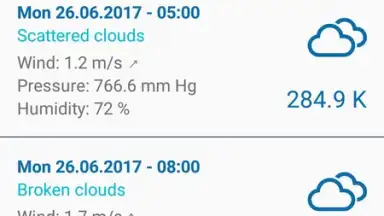 Capture d'écran de Offline Weather Forecast 5