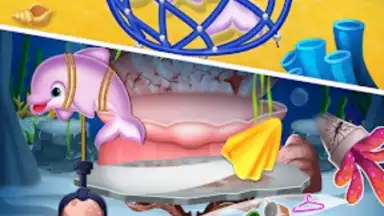 Capture d'écran de Newborn mermaid baby care game 4