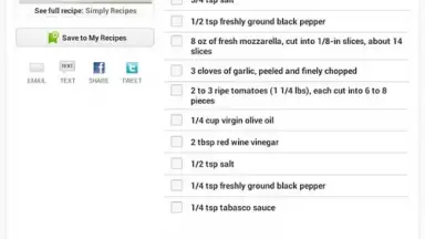 Capture d'écran de Recipes & Nutrition 10