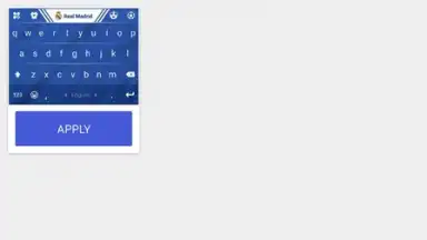 Capture d'écran de Real Madrid Kika Keyboard 1