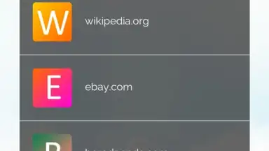 Capture d'écran de Webmarks 3
