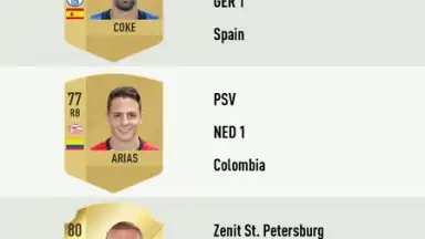 Capture d'écran de FUT 18 DRAFT 7