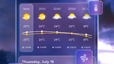 Capture d'écran de Live Weather Widget & Radar 10