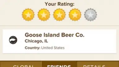 Capture d'écran de Untappd 2
