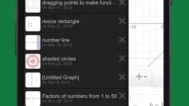 Capture d'écran de Desmos 6