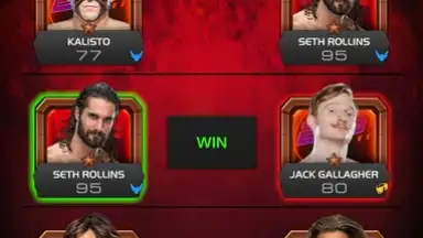 Capture d'écran de WWE UNIVERSE 7