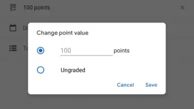 Capture d'écran de Google Classroom 4