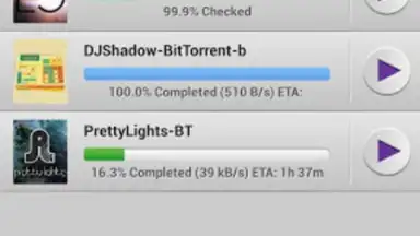 Capture d'écran de BitTorrent 3