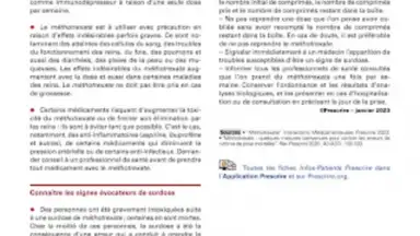 Capture d'écran de Application Prescrire 4