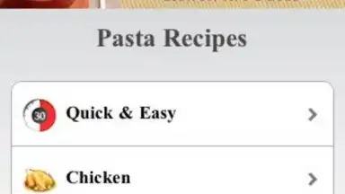 Capture d'écran de Pasta Recipes 3