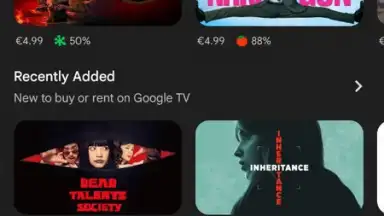Capture d'écran de Google TV 15