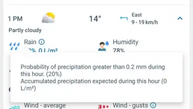 Capture d'écran de Weather 14 Days - Meteored 11