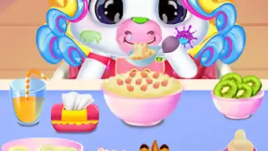 Capture d'écran de Newborn unicorn care game 1