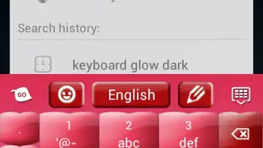 Capture d'écran de Pink Keyboard Hearts Glow 3