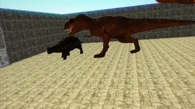 Capture d'écran de Dino Anky vs T-Rex Colloseum 1