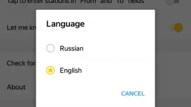 Capture d'écran de Yandex.Metro 6