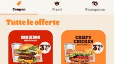 Capture d'écran de Burger King Italia 5