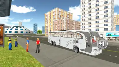 Capture d'écran de City Coach Bus Simulator 3D: New Bus Games Free 7