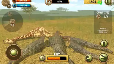 Capture d'écran de Wild Crocodile Simulator 3D 2