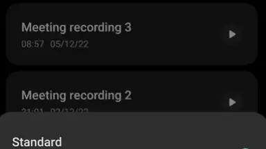 Capture d'écran de ColorOS Recorder 9