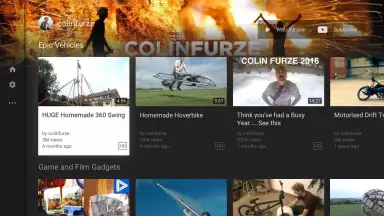 Capture d'écran de YouTube for Android TV 4