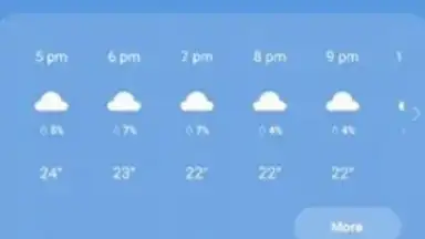 Capture d'écran de Samsung Weather 4