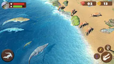 Capture d'écran de Wild Crocodile Family Sim Game 1