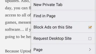 Capture d'écran de Adblock Browser 6