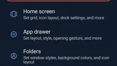Capture d'écran de Nova Launcher 6