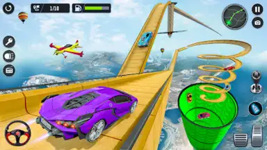 Capture d'écran de Superhero Car Stunt- Car Games 3
