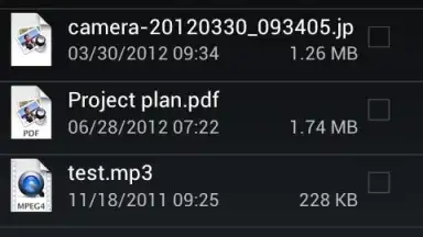 Capture d'écran de WebDAV Nav Lite 2