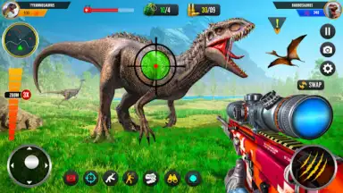 Capture d'écran de Wild Dino Hunting Jungle Games 1