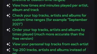 Capture d'écran de Spotistats for Spotify 1