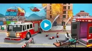 Capture d'écran de Rescue Fire Truck Simulator 3D 1