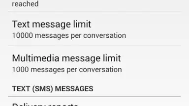 Capture d'écran de SMS Messaging (AOSP) 2