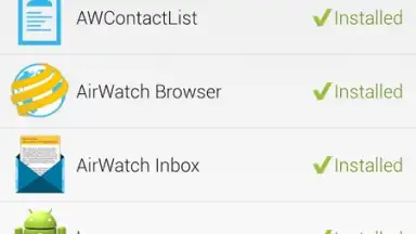 Capture d'écran de AirWatch Agent 17