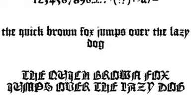 Capture d'écran de Gothic Fonts 50 2