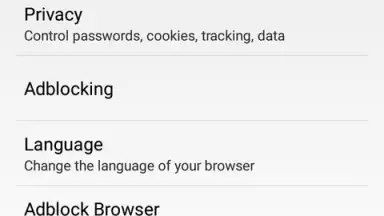 Capture d'écran de Adblock Browser 4