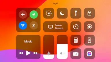 Capture d'écran de Control Center iOS 17 1