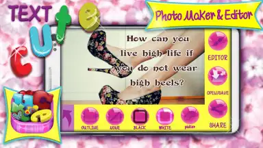 Capture d'écran de Cute Text Photo Maker and Editor 6