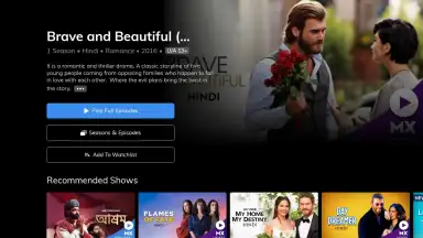 Capture d'écran de MX Player TV 8