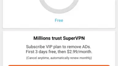 Capture d'écran de SuperVPN Fast VPN Client 5