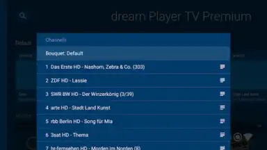 Capture d'écran de dream Player IPTV for Android TV 4